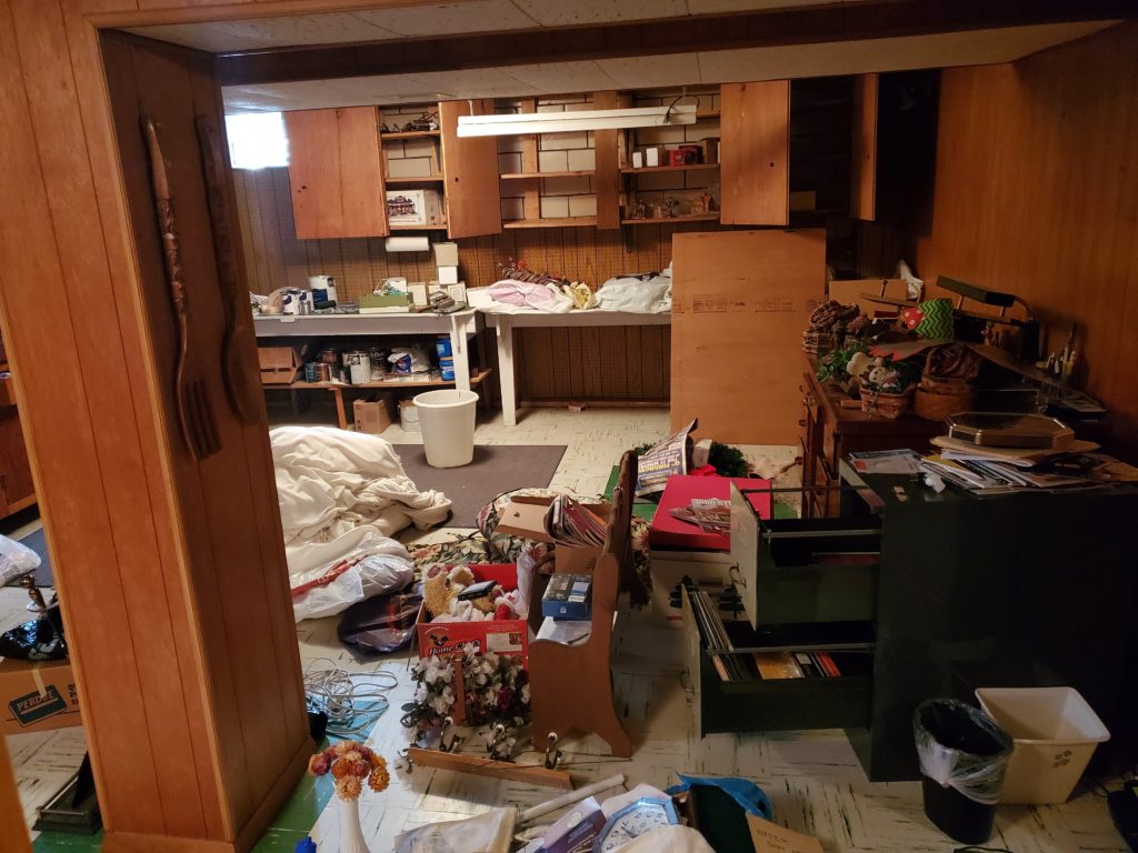 cluttered home that needs junk removal and cleanout services with Clutter Boss